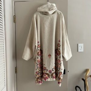 Eskander cowl neck embroidered top- never worn